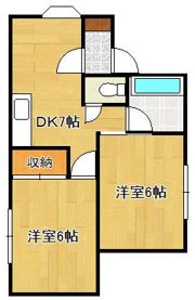 グランデール木屋瀬の間取り画像