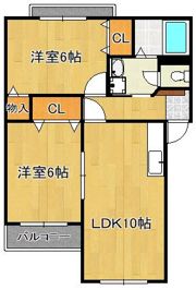 シャトーK葛原の間取り画像
