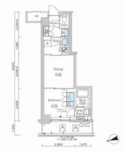 パークアクシス市谷左内町の間取り画像