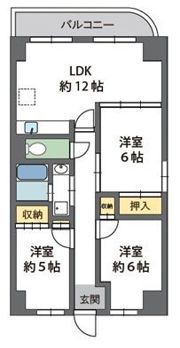 アソシアード高槻の間取り画像