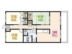 サニーマンション西田の間取り画像