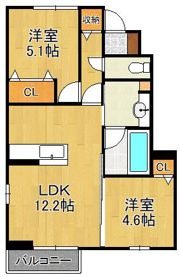 D-ROOM下城野の間取り画像