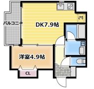 Gluck芥川の間取り画像