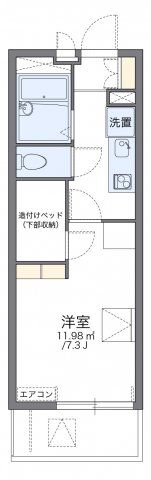 レオパレス風 弐号館の間取り画像