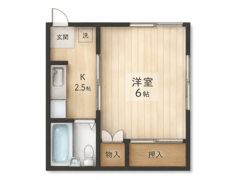 牧村アパートの間取り画像