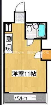 藤塚岩清尾マンションの間取り画像