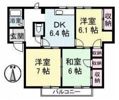ドミール鈴蘭 B棟の間取り画像