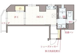 オリエンタル南堀江の間取り画像