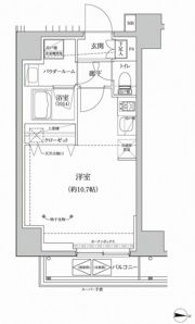 RELUXIA本所吾妻橋Ⅲの間取り画像