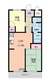 榎本第一コーポラスの間取り画像