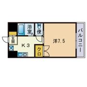 ヒルズ大濠館の間取り画像