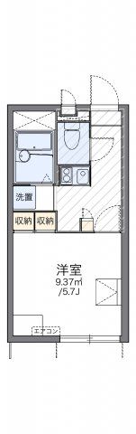 レオパレスエメラルドグリーンの間取り画像