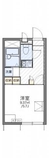 レオパレスエメラルドグリーンの間取り画像