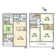 門井町戸建の間取り画像