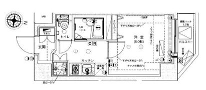 Verona武蔵関Lussoの間取り画像