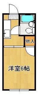 オアシス中原東 B棟の間取り画像