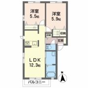 シャーメゾンmf B棟の間取り画像