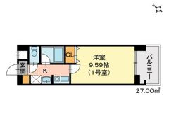 コーポラス伊福の間取り画像