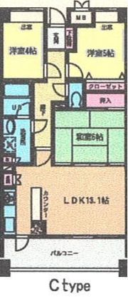 ガーデンスクエア泉の間取り画像