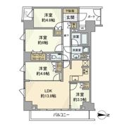 アールブラン武蔵新城の間取り画像