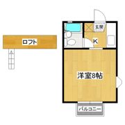 桂コーポ阿見B棟の間取り画像