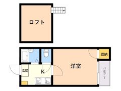 ボーヌンク住吉2の間取り画像