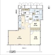 ローレルタワーサンクタス梅田の間取り画像