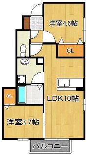 D-HOUSE B棟の間取り画像