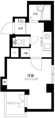 スカイコート文京根津の間取り画像