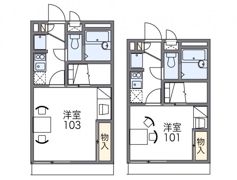 レオパレス明日香の間取り画像