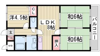 プラーフ夢野の間取り画像