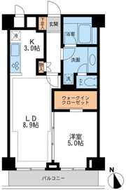 NTPRレジデンス鷹番の間取り画像