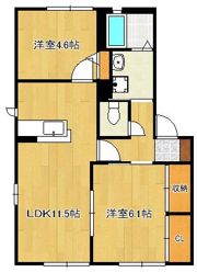 グランレーヴ B棟の間取り画像