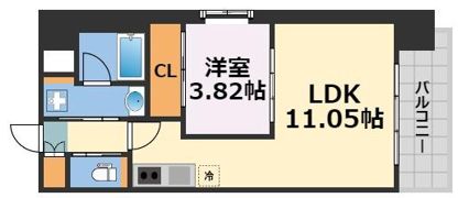 プレジオ難波の間取り画像