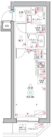 クレヴィスタ阪東橋の間取り画像