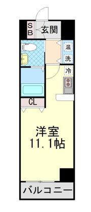 カスタリア三宮の間取り画像
