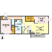 クランツ古川西 B棟の間取り画像