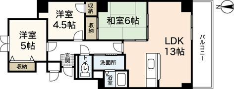タウン藤垂園の間取り画像