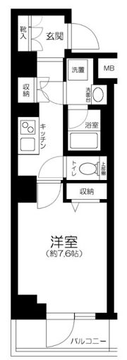 メインステージ千代田岩本町コモデの間取り画像