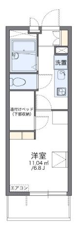 レオパレスミワノパークの間取り画像