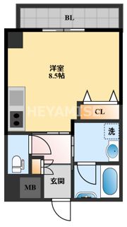 GLANZ小川町Ⅱの間取り画像