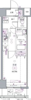 クレヴィスタ浅草の間取り画像