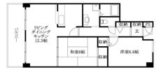 スカール道後の間取り画像