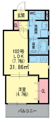 ラモーナ橋波西之町の間取り画像