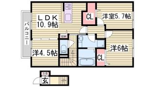 すずらんハイツの間取り画像