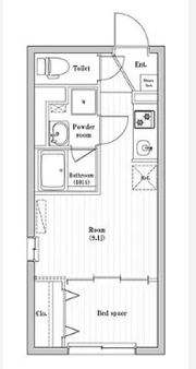 ハーモニーフラッツ住吉の間取り画像