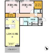 サンセール問屋町Ⅱの間取り画像