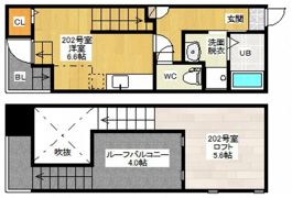 Maisonetic リバーサイド宇品の間取り画像