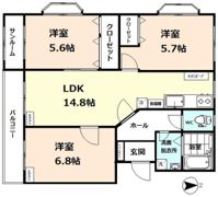 セルヴァン掛尾の間取り画像