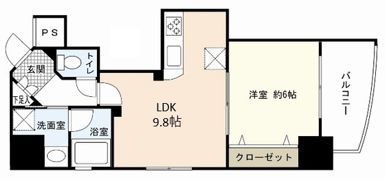 ラブリエ舟入中町の間取り画像